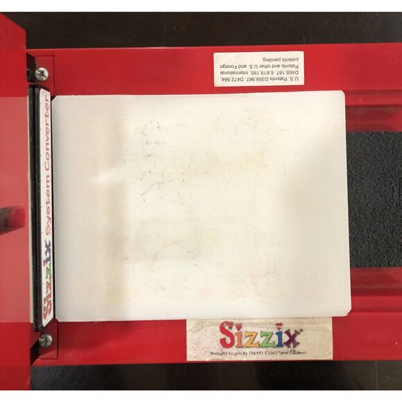 Sizzix Original Red Personal Die Cutter Press Machine System Converter 12Lb - Picture 2 of 3